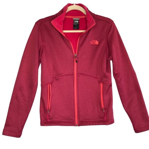 THE NORTH FACE Jersey Fleece Jacket Women S Pink Ful Zip Gorpcore Outdoor Travel - Picture 2 of 8